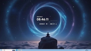 蓝色光环禅意