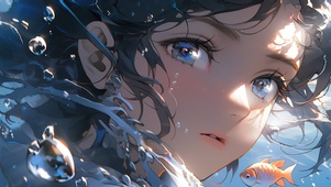 透明的水