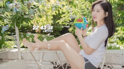 唯美清新夏日美女