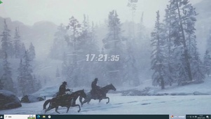荒野雪地主题