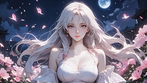 白发美少女
