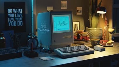 唯美温馨办公桌