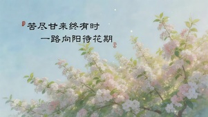 苦尽甘来终有时，一路向阳待花期
