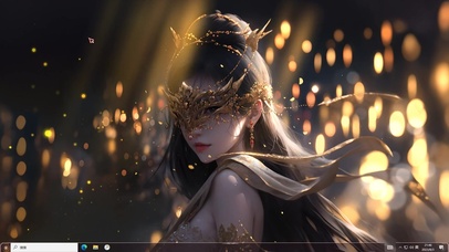 古风星光蒙眼少女