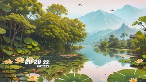 荷塘景色