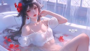 沐浴的女孩