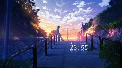 遥望天空的少女