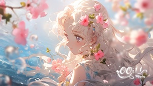4K 水边少女