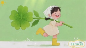 活泼欢快小女孩