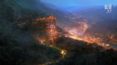 #极简主义 6K 【灯火阑珊】