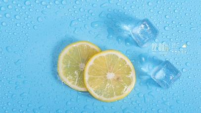 4k 简约清新柠檬桌面