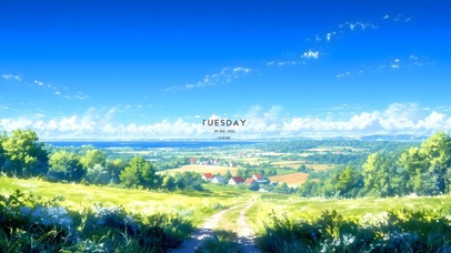 唯美的小镇风景