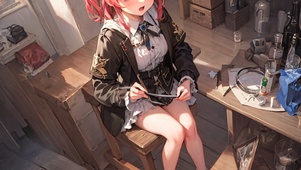 窗边的少女