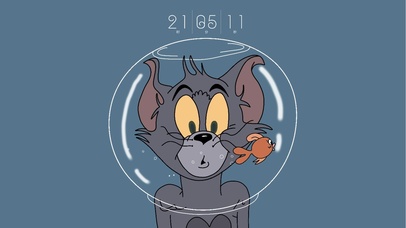 猫和老鼠简约壁纸