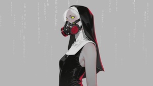 戴面罩的女孩