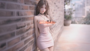 可爱连衣裙女孩