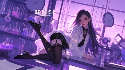 眼眸如同星空般深邃