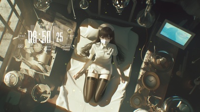 美女护士眼眸如同沙漠中的清泉