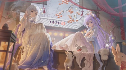 温馨古风兔年小院