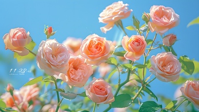 春日盛开的鲜花