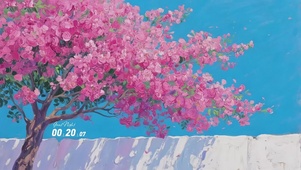 花瓣飘落