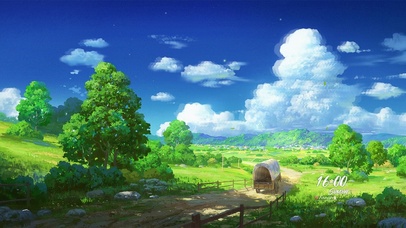 4K唯美治愈乡村田野小路