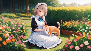 唯美花园猫咪少女