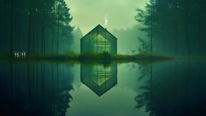 深邃 森林 小屋