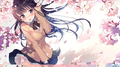 清纯女高中生 桌面主题