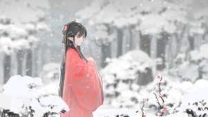 雪中佳人