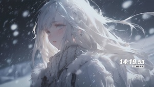 雪天女孩