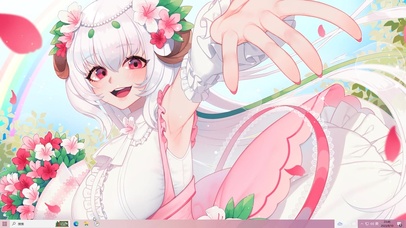 二次元清纯美少女 可爱白毛萝莉