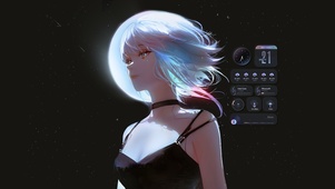星空下的女孩