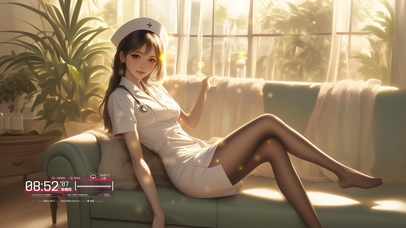 美女护士带来一阵愉悦的宁静