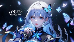 蓝晶碟少女