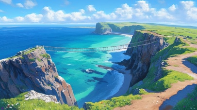 清新海岛悬索桥