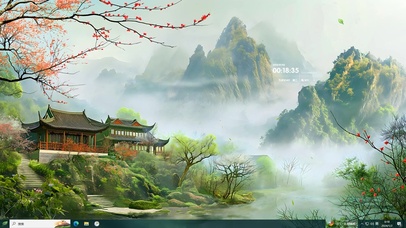 古风山水美如画