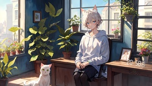 少年与猫