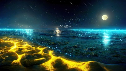 4K唯美治愈星空梦幻海景