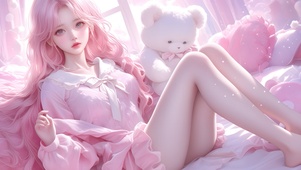 甜美玩偶少女