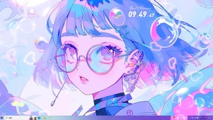 紫色泡泡