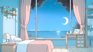 夜色海岸卧室