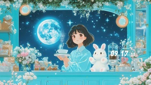 女孩与兔子