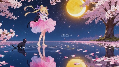 美少女樱花之夜