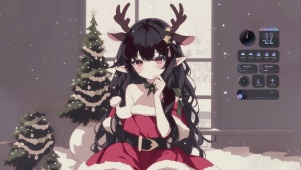 圣诞小鹿女孩