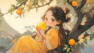 一轮明月思故乡