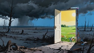 繁花秘境的门扉