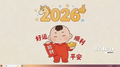 招财好运顺利平安桌面主题