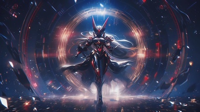 长发机甲少女战士