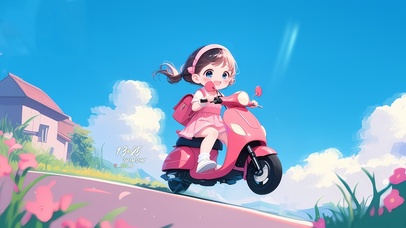 骑上我心爱的小摩托